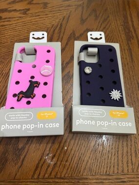 heyday iPhone 17 Phone Pop-In Cases — Bright Pink & Deep Plum